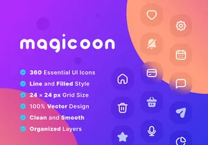 Magicoon - Modern Icons Library