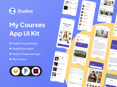 My Courses - Online Courses App UI Kit