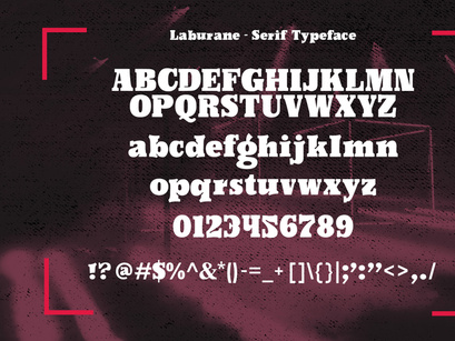 Laburane - Slab Serif Typeface