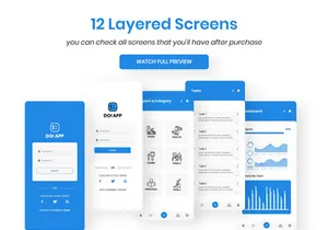DOI Productivity Mobile Application - UI Kit