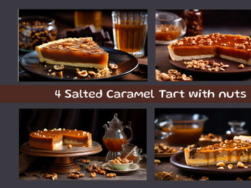 Salted Caramel Tart with nuts preview picture