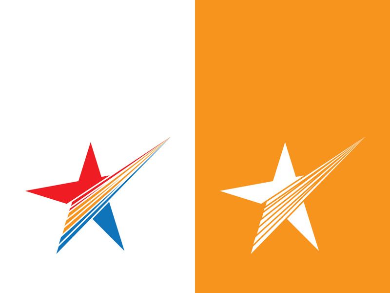 Star icon template vector illustration design