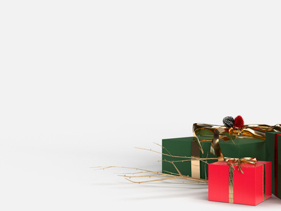 Mockups Background Merry Christmas Concept