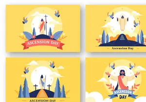 9 Christian Ascension Day Illustration