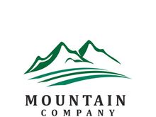 Mountain icon logo template vector illustration design