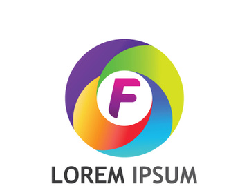Modern F initial letter logo. preview picture