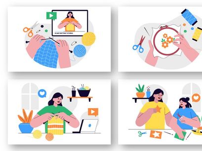 12 DIY Class or Craft Workshop Illustration