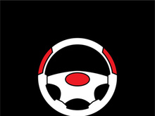 Steering Wheel vector image logo icon