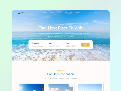 Travelgood - Travel Agency Website Landing Page Design