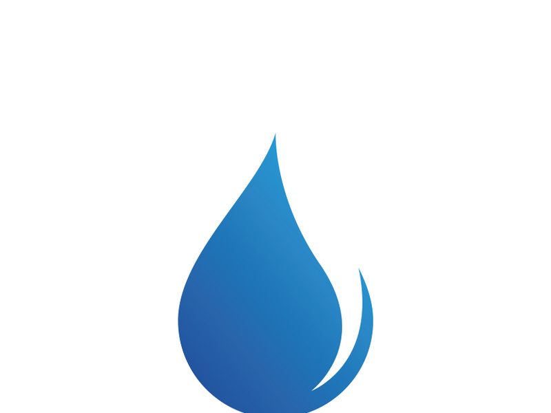 blue water drop Logo Template vector illustration design