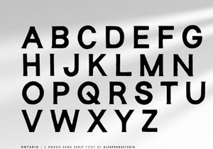 Ontario - Rough Sans Font