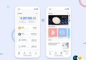 Blockchain Wallet Moblie APP UI Kit