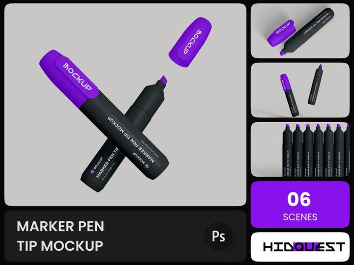 Marker Pen Tip Mockup