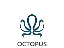 Octopus logo image design icon illustration animal vector
