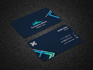 Luxurious Corporate Bank Business Card Design preview picture