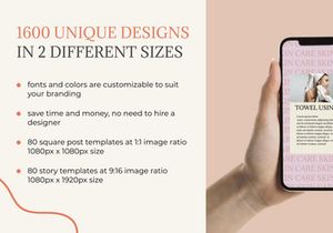 Instagram Beauty Blogger Template Canva Figma