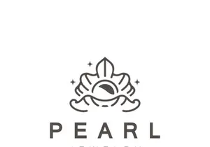 Pearl Shell or jewelry logo elegant and luxury beauty and fashion