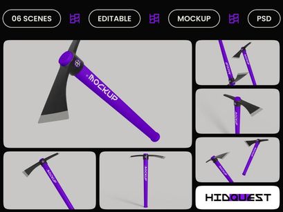 Pick Mattock Mockup
