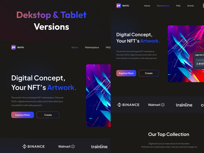 Nefthi - NFT Website UI Kit