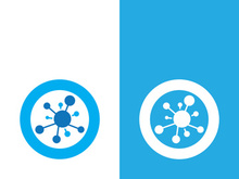 Molecule symbol logo template vector illustration design