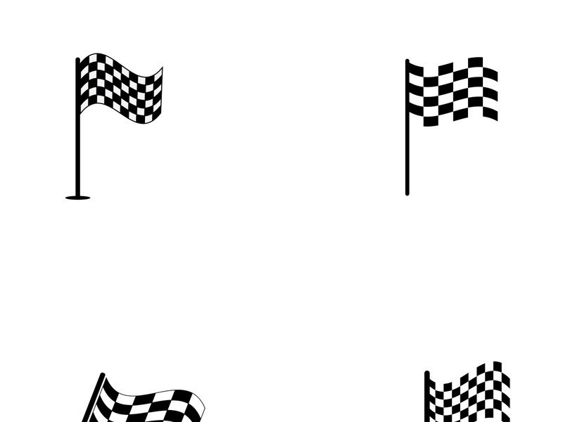 Race flag logo