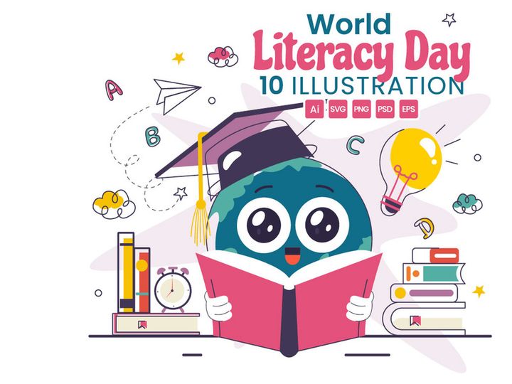 10 World Literacy Day Illustration