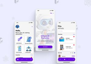Brain Waver v1.0(By  UI Larax) | AI iOS UI Kit Figma iOS UI kit| designed to enhance the functionality of ChatGPT