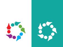 Community, network and social icon design template