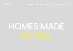 Omah - Real Estate Landing Page