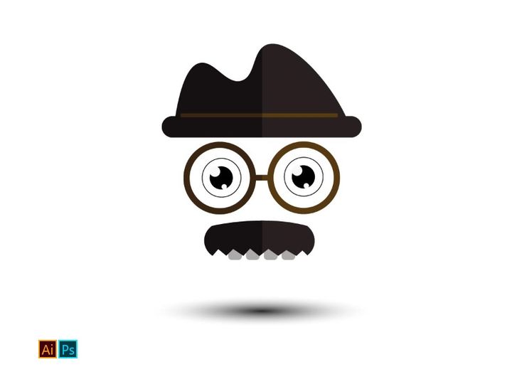 Old man Head icon