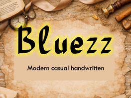 Bluezz – Modern Casual Handwritten - (TTF) preview picture