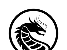Dragon vector icon illustration design logo template
