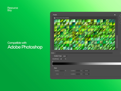 200 Free Green Photoshop Gradients