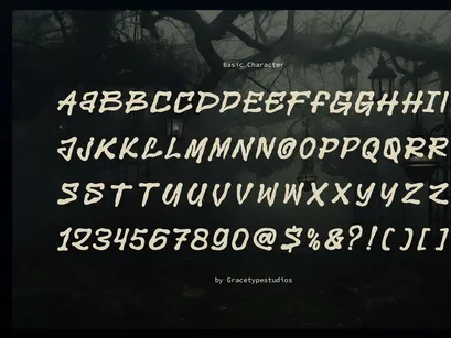 Derelict | Display Horror Font