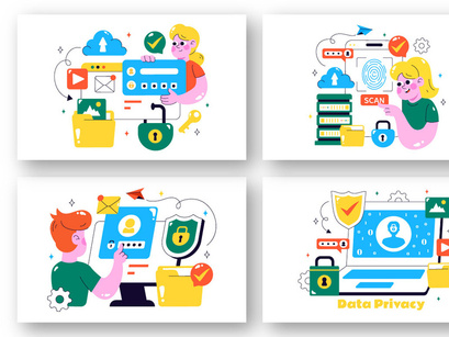 12 Data Privacy Illustration