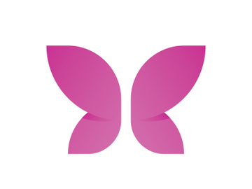 Beauty Butterfly Logo vector template preview picture