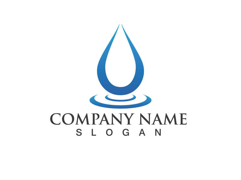 Water drop Logo Template vector