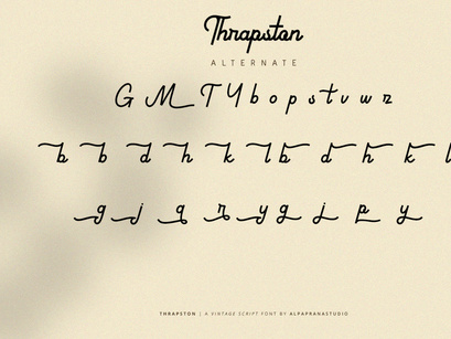 Thrapston - Vintage Script Font