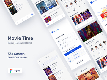 Movie Time - Movie iOS UI Kits preview picture