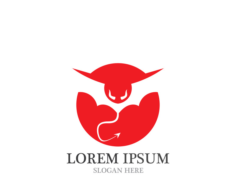 Bull horn logo and symbols template icons app
