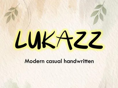 LUKAZZ – Modern Casual Handwritten Font - (TTF-OTF)