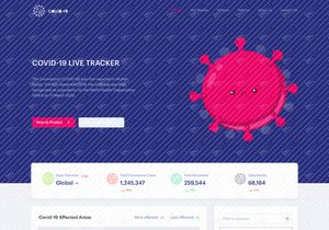 Free COVID 19 Live Tracker UI Kit