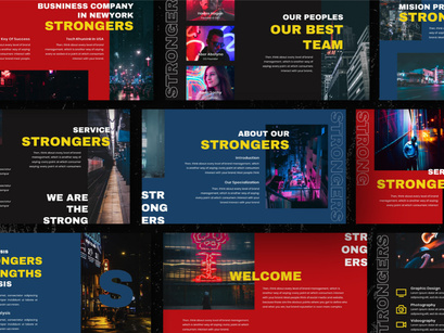 Strongers Creative Google Slide Template