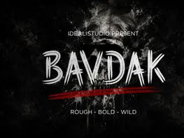 BAVDAK – Brutal Brush Display Font preview picture
