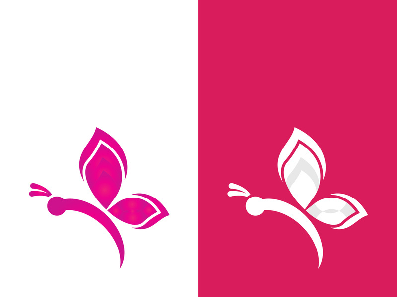 Butterfly logo icon vector design illustration
