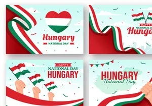 12 Happy Hungary National Day Illustration