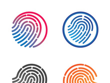 Fingerprint logo vector illustration icon template design