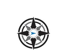 Compass logo template vector icon illustration design