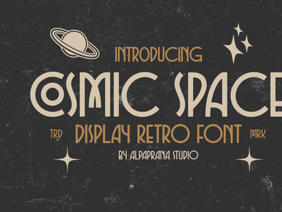 Cosmic Space - Retro Font