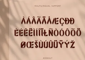 Assault Display Font